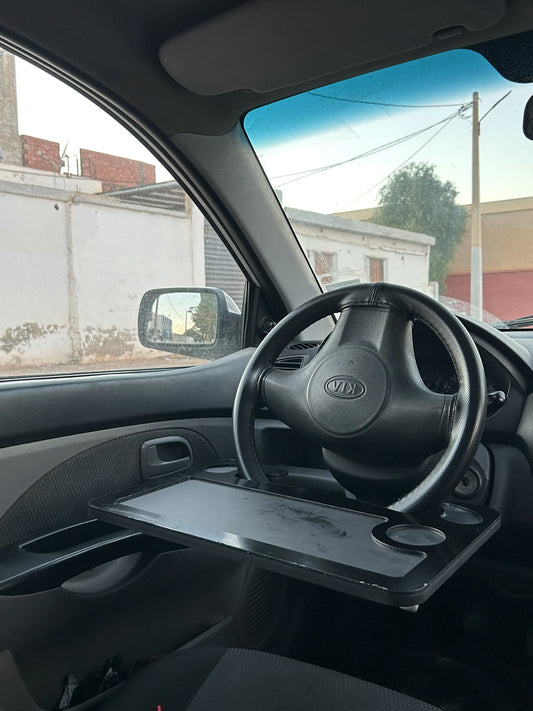 طاولة السيارة – للأكل، العمل، والتنظيم على المقود